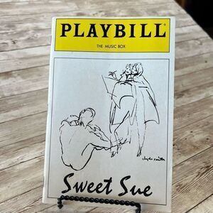 Sweet Sue PLAYBILL March 1987 Music Box Theatre Broadway NYC Vintage Program
